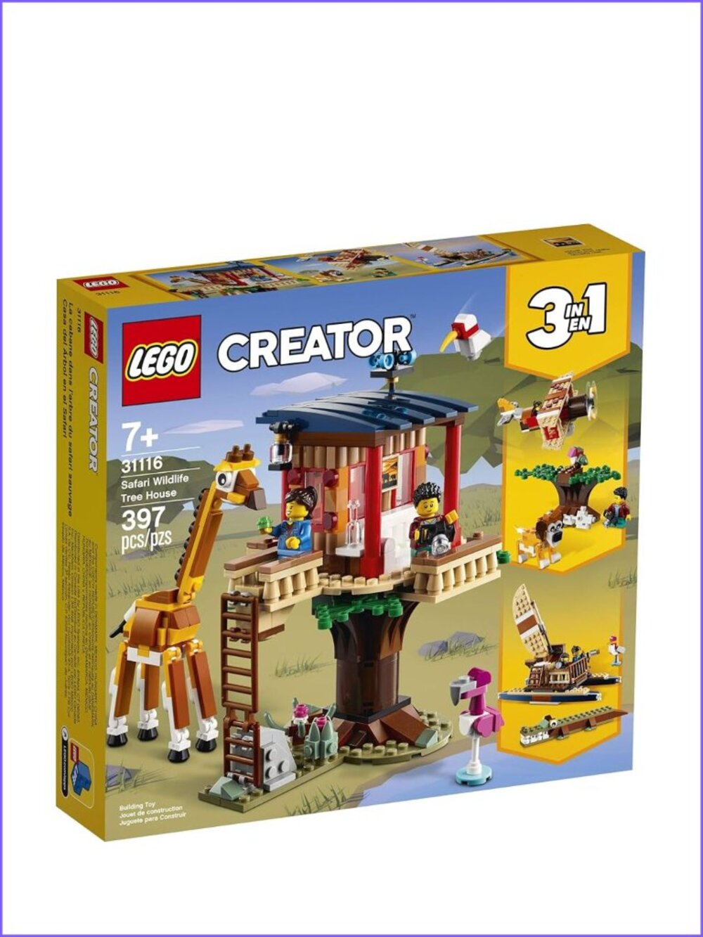 Lego  Creator 3-in-1- Safari Wildlife Tree House 31116  New  In Box